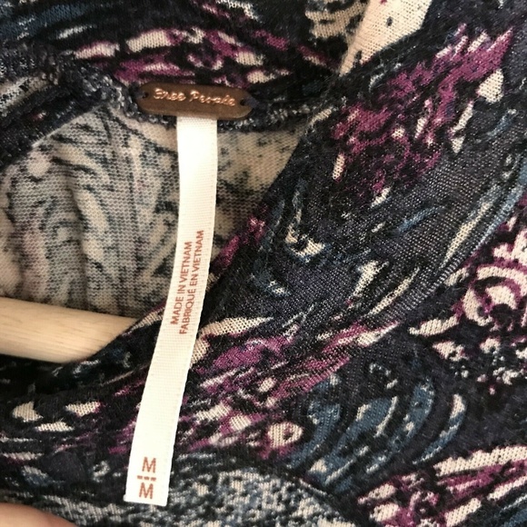 Free People Jersey Annabelle Printed Tunic Dress - Picture 6 of 7